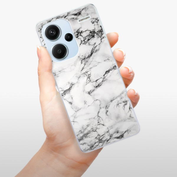 Silikonové pouzdro iSaprio - Xiaomi Redmi Note 13 Pro Plus 5G - White Marble 01