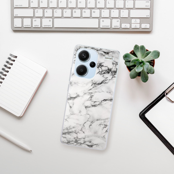 Silikonové pouzdro iSaprio - Xiaomi Redmi Note 13 Pro Plus 5G - White Marble 01