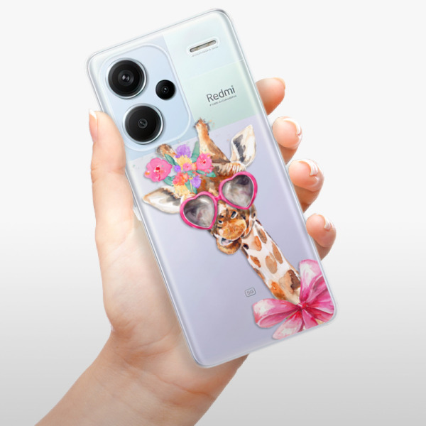 Silikonové pouzdro iSaprio - Xiaomi Redmi Note 13 Pro Plus 5G - Lady Giraffe