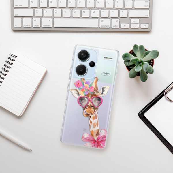 Silikonové pouzdro iSaprio - Xiaomi Redmi Note 13 Pro Plus 5G - Lady Giraffe