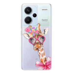 Silikonové pouzdro iSaprio - Xiaomi Redmi Note 13 Pro Plus 5G - Lady Giraffe