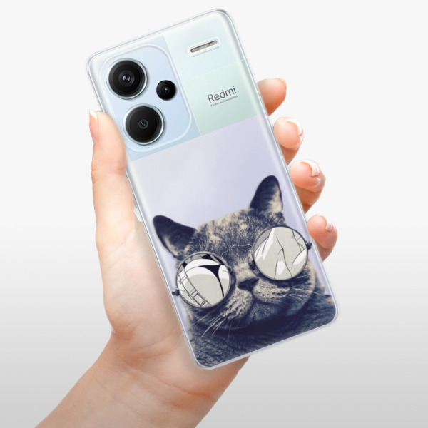 Silikonové pouzdro iSaprio - Xiaomi Redmi Note 13 Pro Plus 5G - Crazy Cat 01