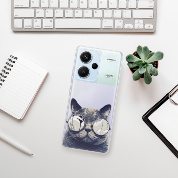 Silikonové pouzdro iSaprio - Xiaomi Redmi Note 13 Pro Plus 5G - Crazy Cat 01