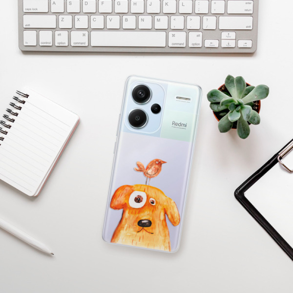 Silikonové pouzdro iSaprio - Xiaomi Redmi Note 13 Pro Plus 5G - Dog And Bird