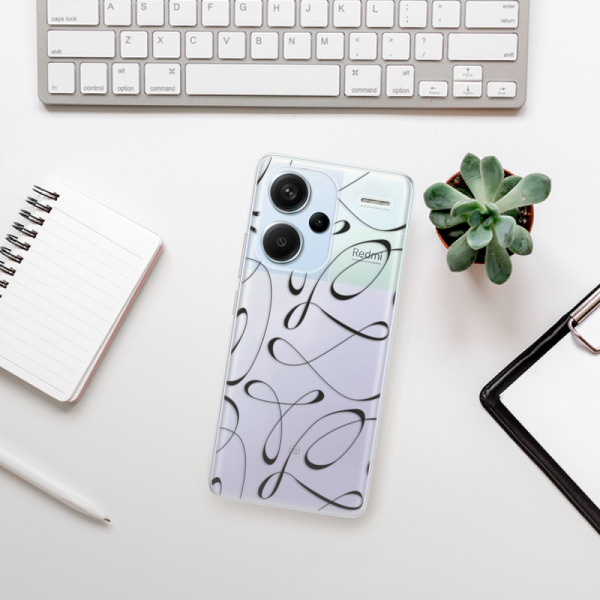Silikonové pouzdro iSaprio - Xiaomi Redmi Note 13 Pro Plus 5G - Fancy black