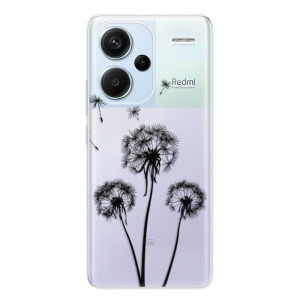 Silikonové pouzdro iSaprio - Xiaomi Redmi Note 13 Pro Plus 5G - Three Dandelions black