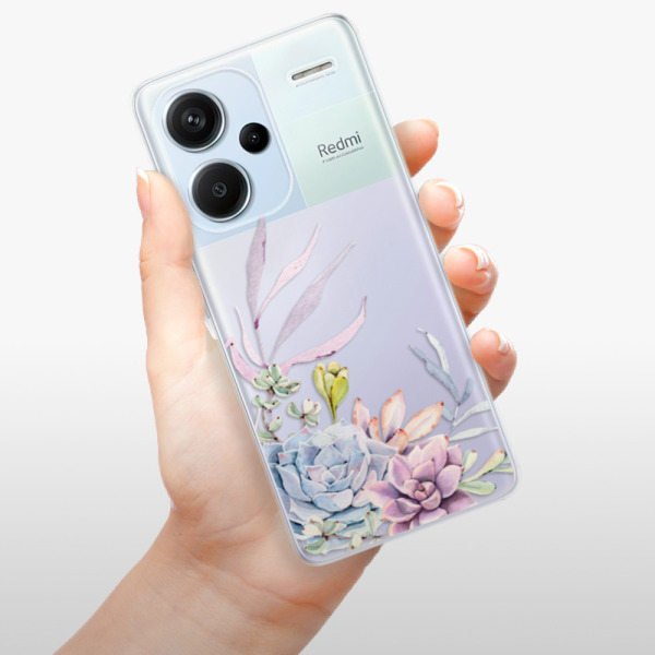Silikonové pouzdro iSaprio - Xiaomi Redmi Note 13 Pro Plus 5G - Succulent 01