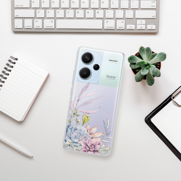 Silikonové pouzdro iSaprio - Xiaomi Redmi Note 13 Pro Plus 5G - Succulent 01