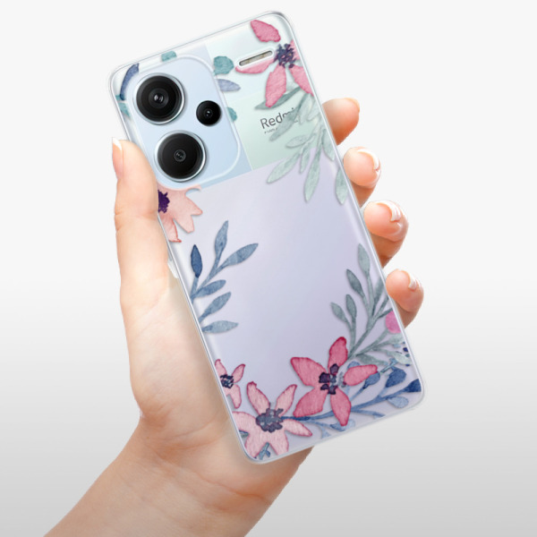 Silikonové pouzdro iSaprio - Xiaomi Redmi Note 13 Pro Plus 5G - Leaves and Flowers