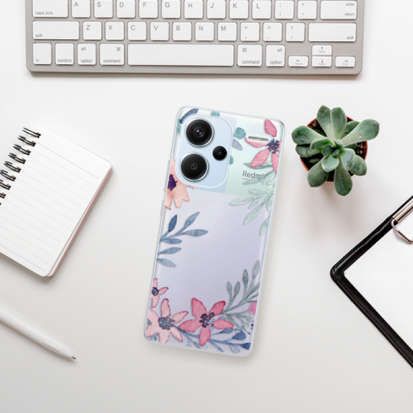 Silikonové pouzdro iSaprio - Xiaomi Redmi Note 13 Pro Plus 5G - Leaves and Flowers
