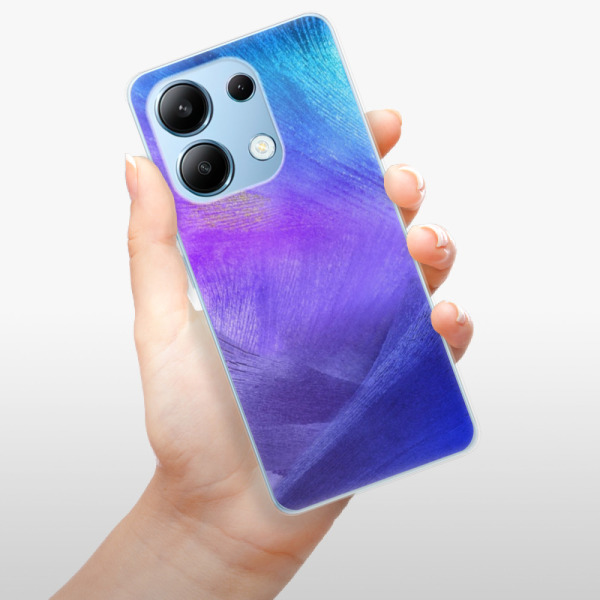 Silikonové pouzdro iSaprio - Xiaomi Redmi Note 13 4G - Purple Feathers