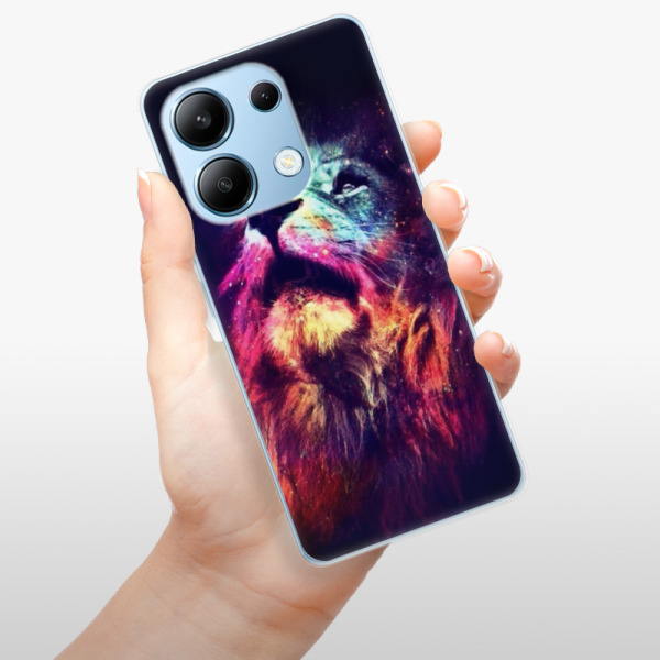 Silikonové pouzdro iSaprio - Xiaomi Redmi Note 13 4G - Lion in Colors