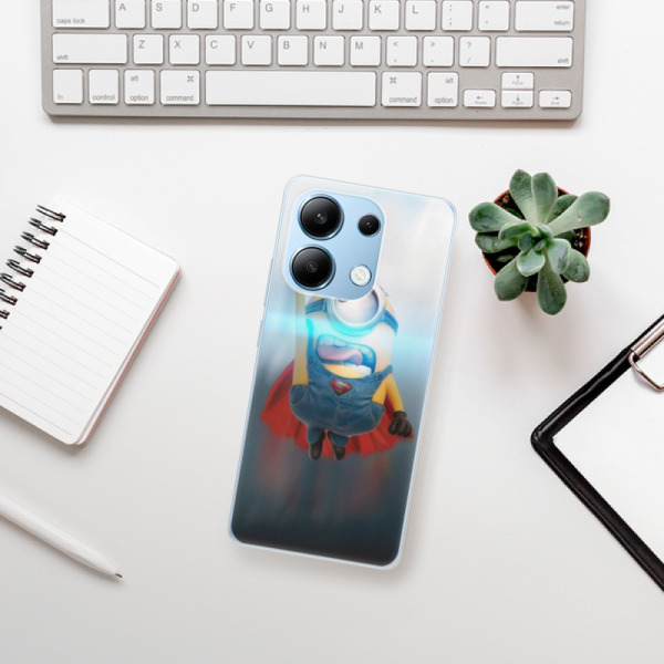 Silikonové pouzdro iSaprio - Xiaomi Redmi Note 13 4G - Mimons Superman 02