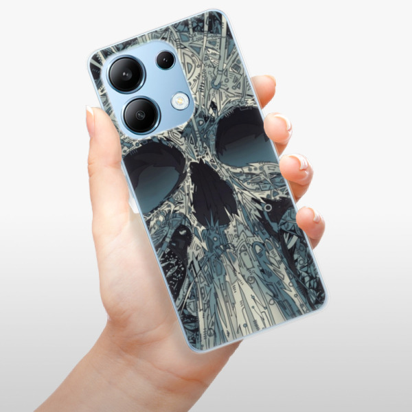 Silikonové pouzdro iSaprio - Xiaomi Redmi Note 13 4G - Abstract Skull