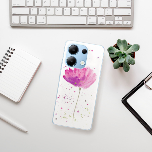 Silikonové pouzdro iSaprio - Xiaomi Redmi Note 13 4G - Poppies