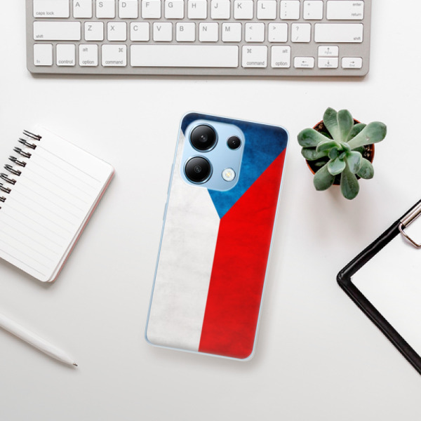 Silikonové pouzdro iSaprio - Xiaomi Redmi Note 13 4G - Czech Flag