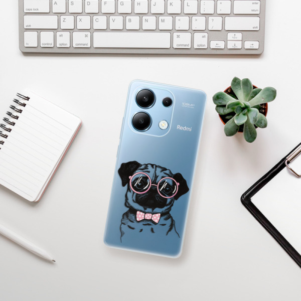 Silikonové pouzdro iSaprio - Xiaomi Redmi Note 13 4G - The Pug