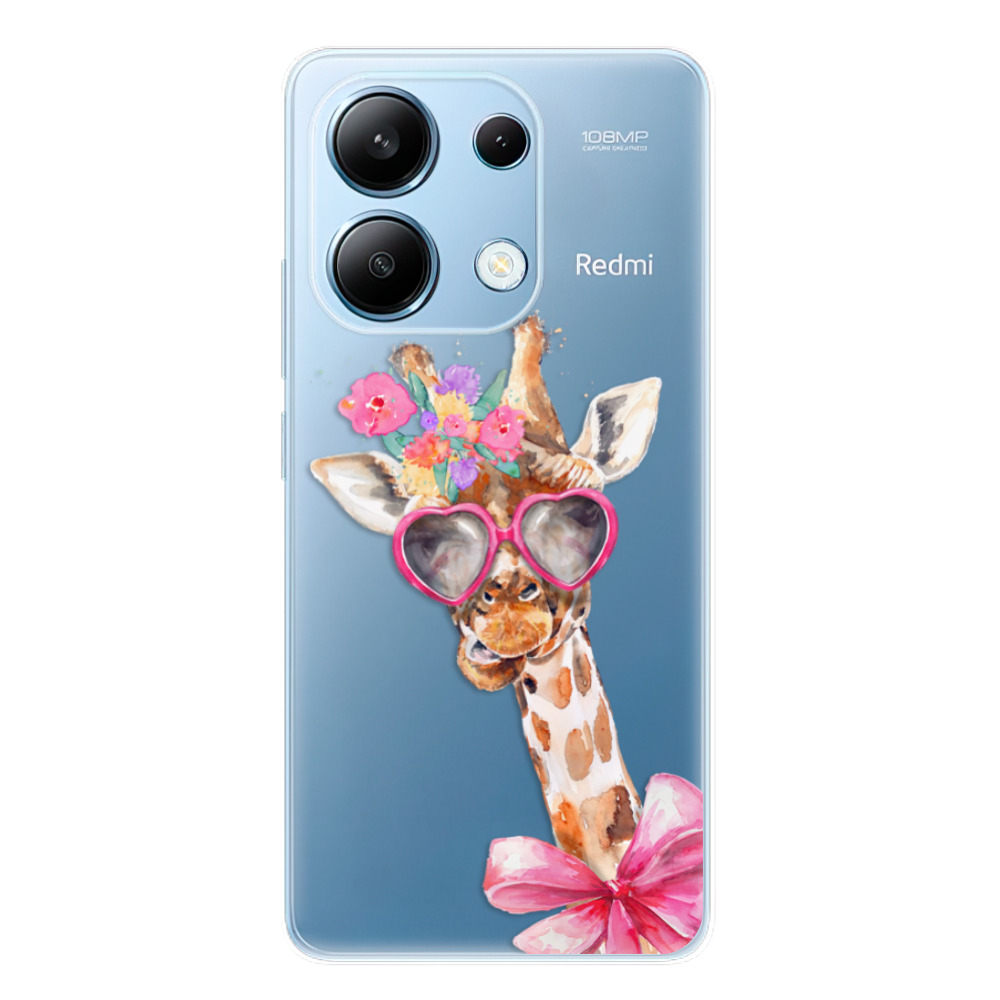 Silikonové odolné pouzdro iSaprio - Lady Giraffe - Xiaomi Redmi Note 13 4G (Odolný silikonový kryt, obal, pouzdro iSaprio Lady Giraffe na mobilní telefon Xiaomi Redmi Note 13 4G)