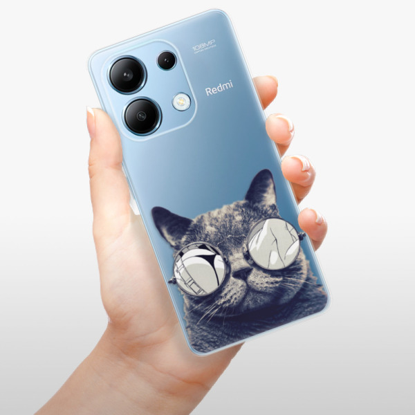 Silikonové pouzdro iSaprio - Xiaomi Redmi Note 13 4G - Crazy Cat 01