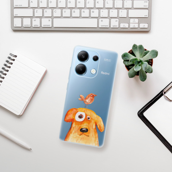 Silikonové pouzdro iSaprio - Xiaomi Redmi Note 13 4G - Dog And Bird