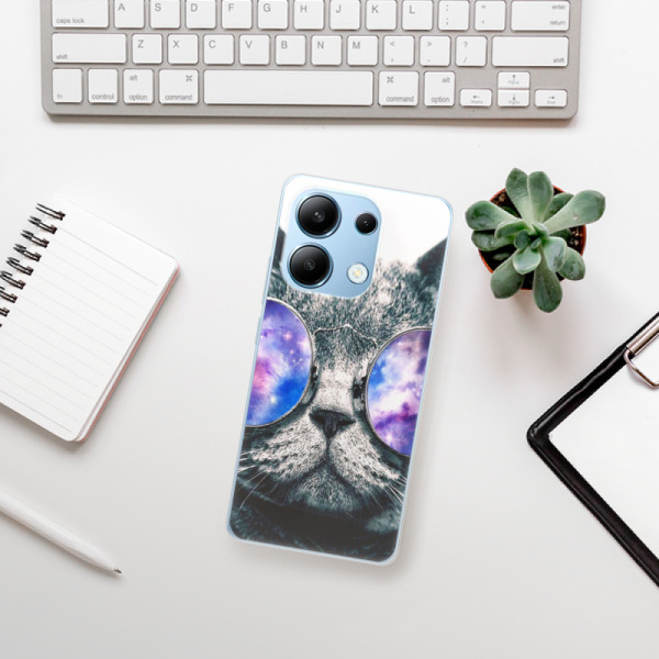 Silikonové pouzdro iSaprio - Xiaomi Redmi Note 13 4G - Galaxy Cat