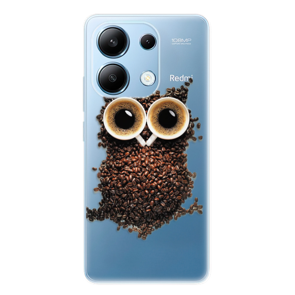 Silikonové odolné pouzdro iSaprio - Owl And Coffee - Xiaomi Redmi Note 13 4G (Odolný silikonový kryt, obal, pouzdro iSaprio Owl And Coffee na mobilní telefon Xiaomi Redmi Note 13 4G)