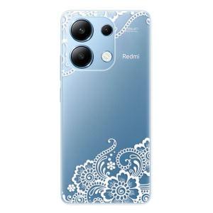 Silikonové pouzdro iSaprio - Xiaomi Redmi Note 13 4G - White Lace 02