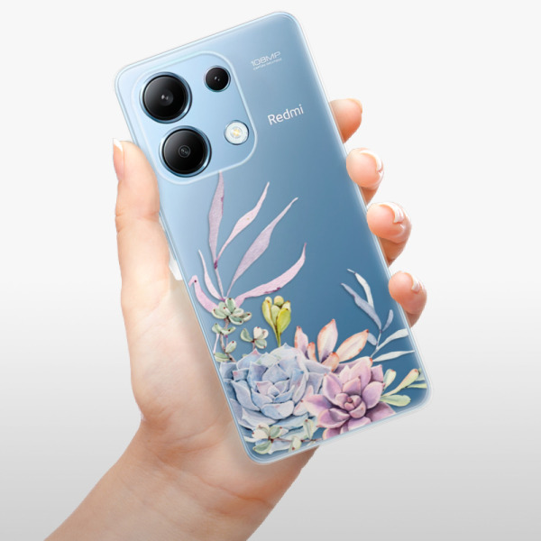 Silikonové pouzdro iSaprio - Xiaomi Redmi Note 13 4G - Succulent 01