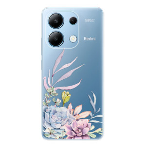 Silikonové pouzdro iSaprio - Xiaomi Redmi Note 13 4G - Succulent 01
