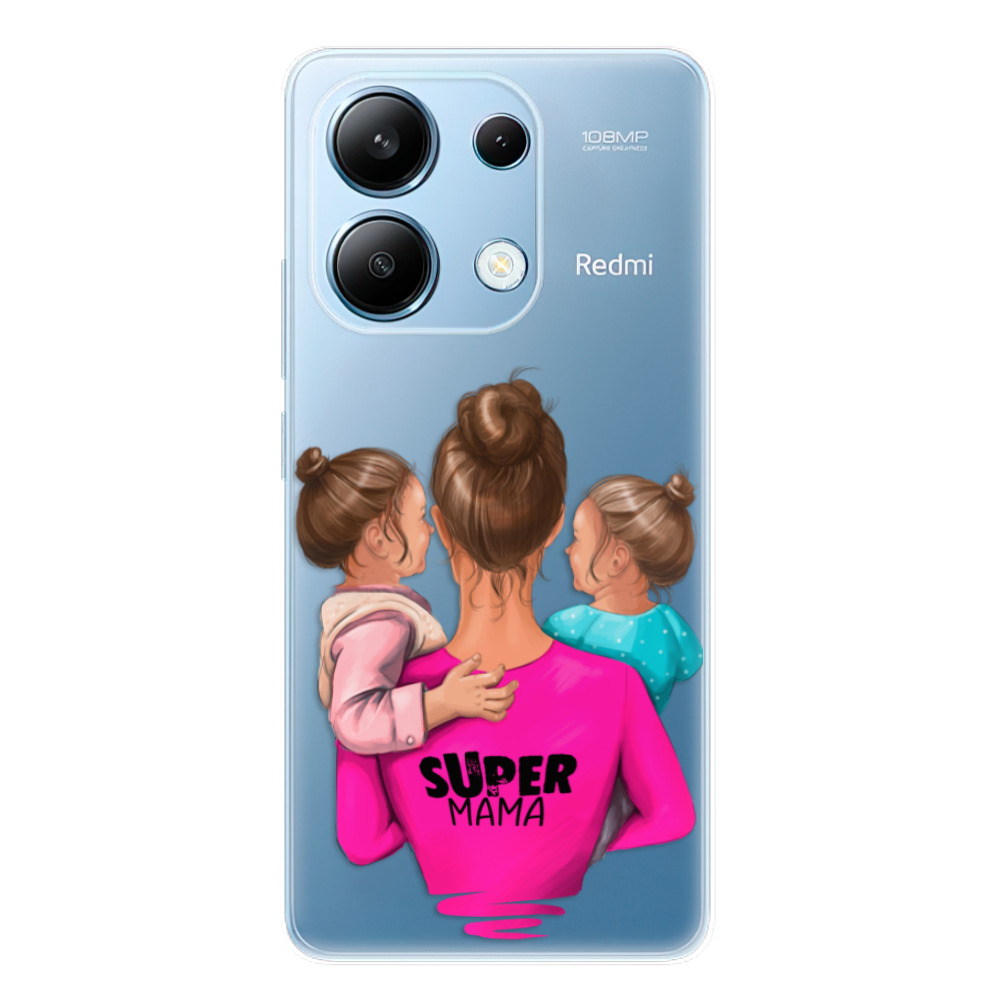Silikonové odolné pouzdro iSaprio - Super Mama - Two Girls - Xiaomi Redmi Note 13 4G (Odolný silikonový kryt, obal, pouzdro iSaprio Super Mama - Two Girls na mobilní telefon Xiaomi Redmi Note 13 4G)