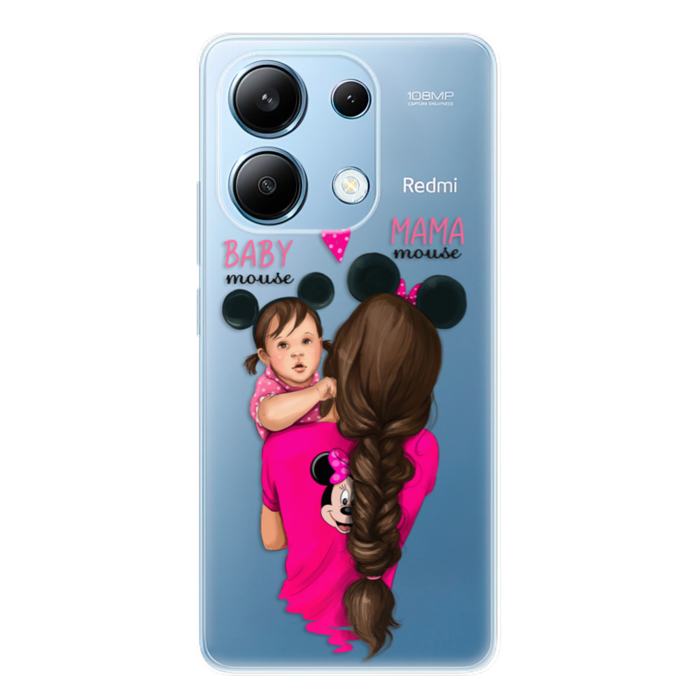 Silikonové odolné pouzdro iSaprio - Mama Mouse Brunette and Girl - Xiaomi Redmi Note 13 4G (Odolný silikonový kryt, obal, pouzdro iSaprio Mama Mouse Brunette and Girl na mobilní telefon Xiaomi Redmi Note 13 4G)