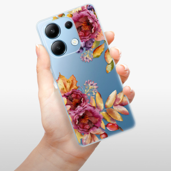 Silikonové pouzdro iSaprio - Xiaomi Redmi Note 13 4G - Fall Flowers