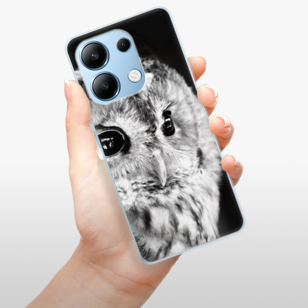 Silikonové pouzdro iSaprio - Xiaomi Redmi Note 13 4G - BW Owl