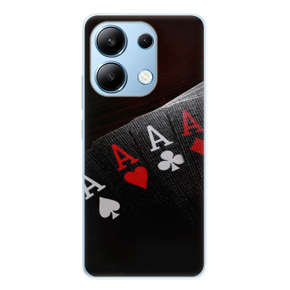 Silikonové odolné pouzdro iSaprio - Poker - Xiaomi Redmi Note 13 4G (Odolný silikonový kryt, obal, pouzdro iSaprio Poker na mobilní telefon Xiaomi Redmi Note 13 4G)
