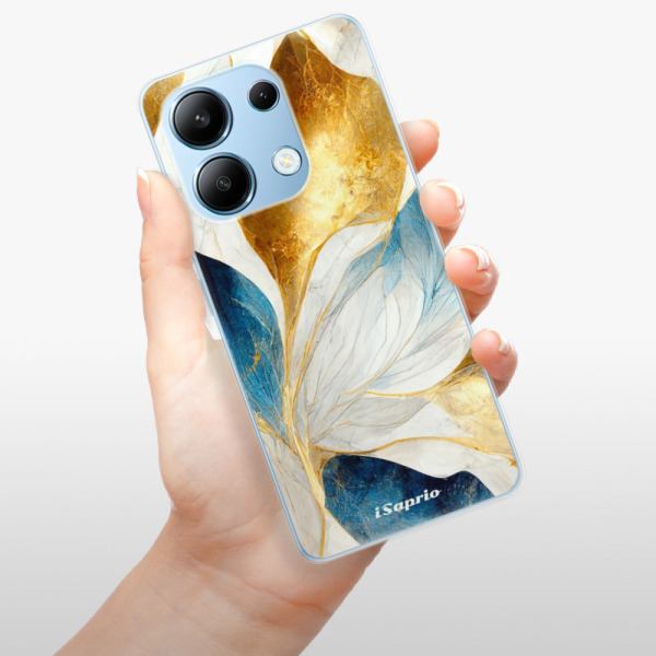 Silikonové pouzdro iSaprio - Xiaomi Redmi Note 13 4G - Blue Leaves