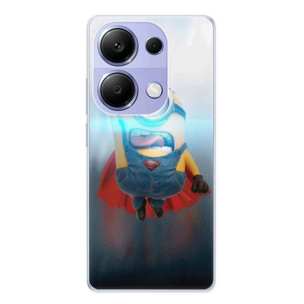 Odolné silikonové pouzdro iSaprio - Mimons Superman 02 - Xiaomi Redmi Note 13 Pro