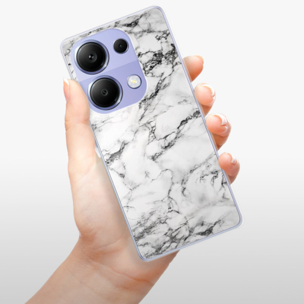 Silikonové pouzdro iSaprio - Xiaomi Redmi Note 13 Pro 4G / Poco M6 Pro 4G - White Marble 01