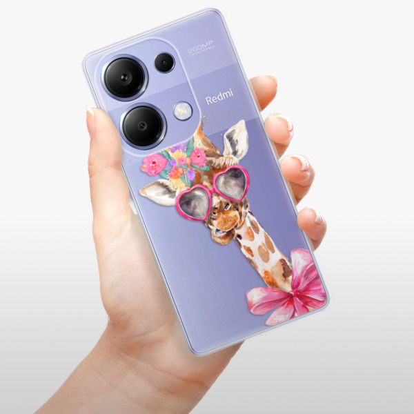 Silikonové pouzdro iSaprio - Xiaomi Redmi Note 13 Pro 4G / Poco M6 Pro 4G - Lady Giraffe