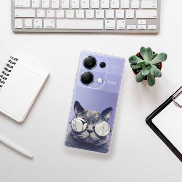Silikonové pouzdro iSaprio - Xiaomi Redmi Note 13 Pro 4G / Poco M6 Pro 4G - Crazy Cat 01