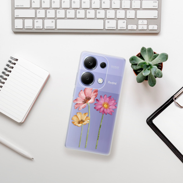 Silikonové pouzdro iSaprio - Xiaomi Redmi Note 13 Pro 4G / Poco M6 Pro 4G - Three Flowers