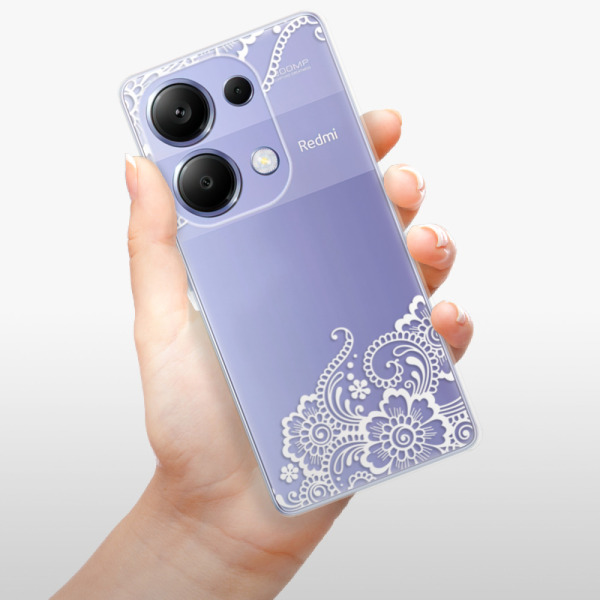Silikonové pouzdro iSaprio - Xiaomi Redmi Note 13 Pro 4G / Poco M6 Pro 4G - White Lace 02