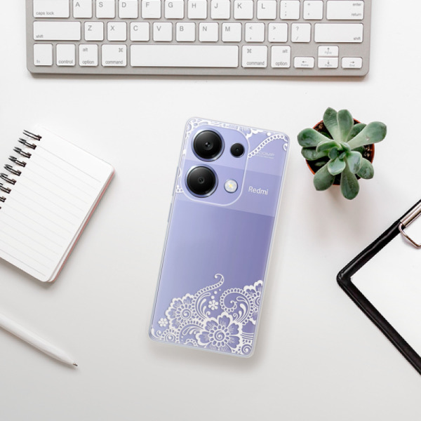 Silikonové pouzdro iSaprio - Xiaomi Redmi Note 13 Pro 4G / Poco M6 Pro 4G - White Lace 02