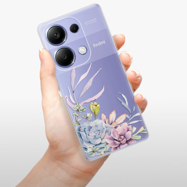 Silikonové pouzdro iSaprio - Xiaomi Redmi Note 13 Pro 4G / Poco M6 Pro 4G - Succulent 01