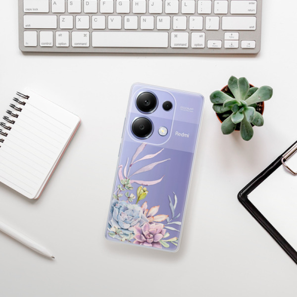 Silikonové pouzdro iSaprio - Xiaomi Redmi Note 13 Pro 4G / Poco M6 Pro 4G - Succulent 01