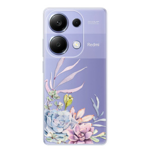 Silikonové pouzdro iSaprio - Xiaomi Redmi Note 13 Pro 4G / Poco M6 Pro 4G - Succulent 01