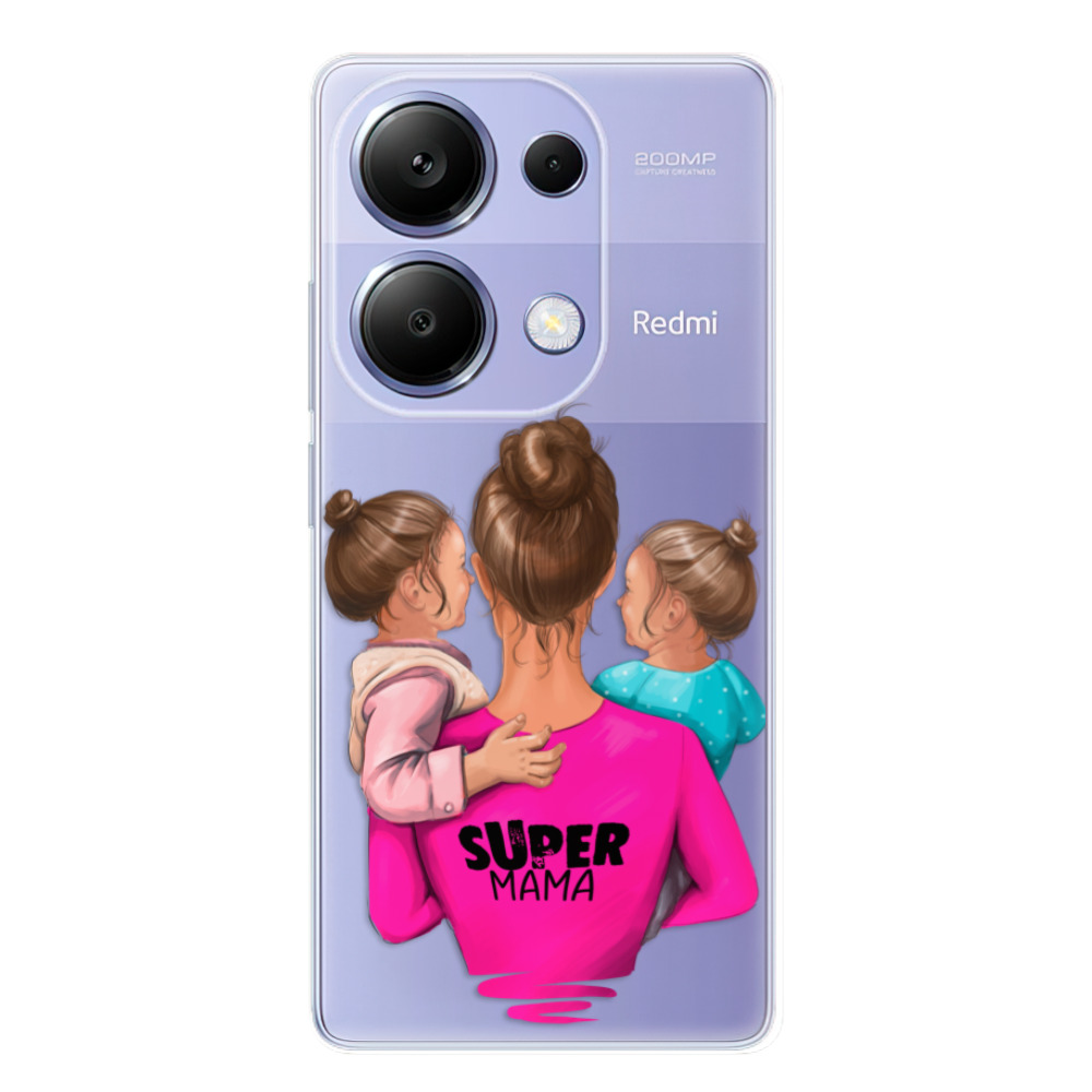 Odolné silikonové pouzdro iSaprio - Super Mama - Two Girls - Xiaomi Redmi Note 13 Pro