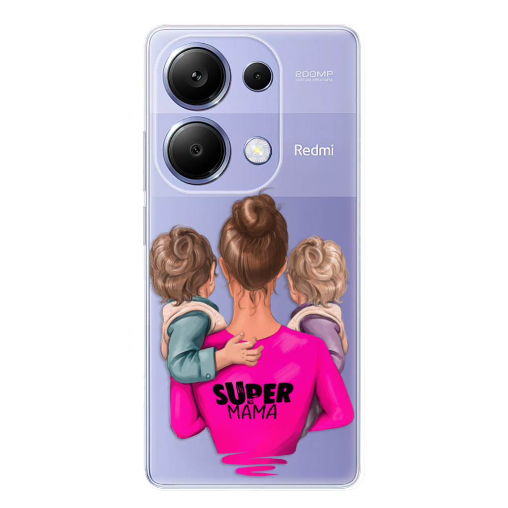 Odolné silikonové pouzdro iSaprio - Super Mama - Two Boys - Xiaomi Redmi Note 13 Pro
