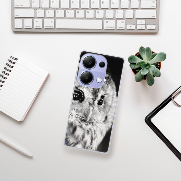 Silikonové pouzdro iSaprio - Xiaomi Redmi Note 13 Pro 4G / Poco M6 Pro 4G - BW Owl
