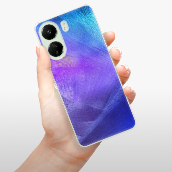 Silikonové pouzdro iSaprio - Xiaomi Redmi 13C / Poco C65 - Purple Feathers