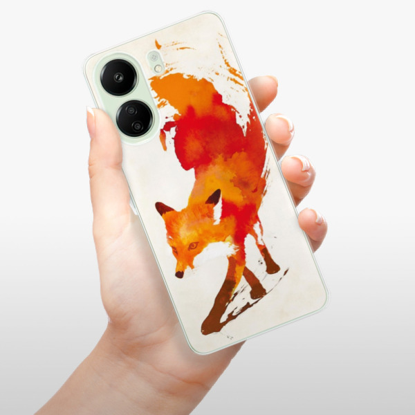 Silikonové pouzdro iSaprio - Xiaomi Redmi 13C / Poco C65 - Fast Fox